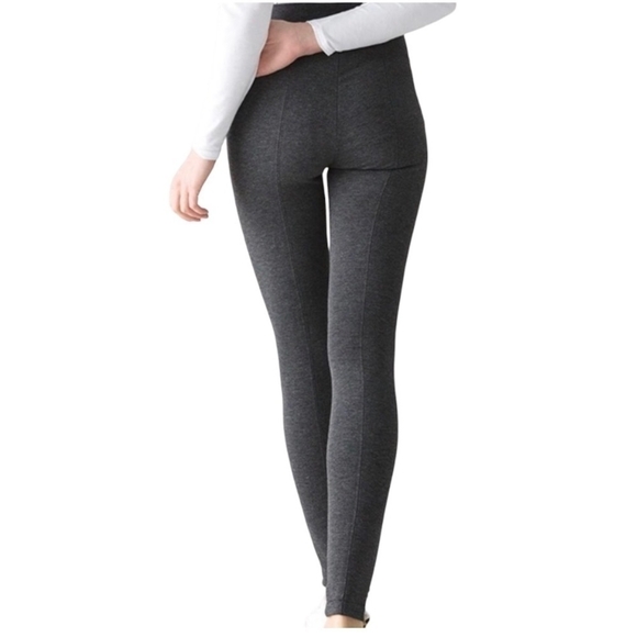 Women Activewear White House Black Market Regular Leggings Grey Fitted Pants - Picture 3 of 6